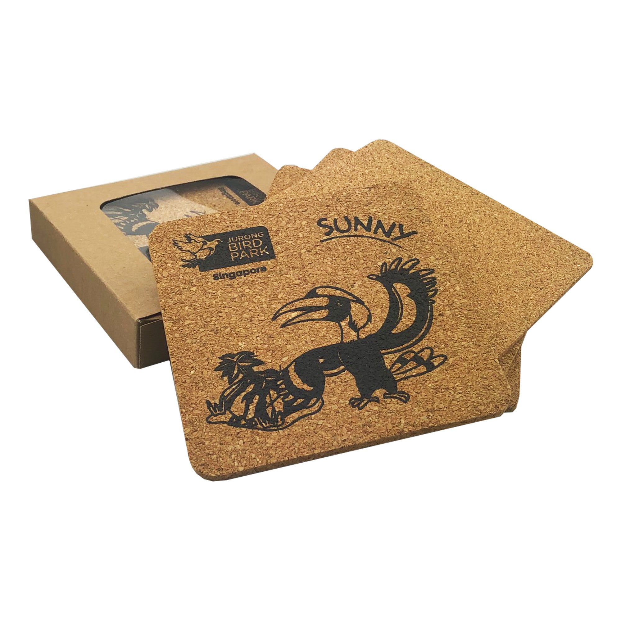 Vineyards Cork Coaster Square Set of 4 - Simply Merchandise
